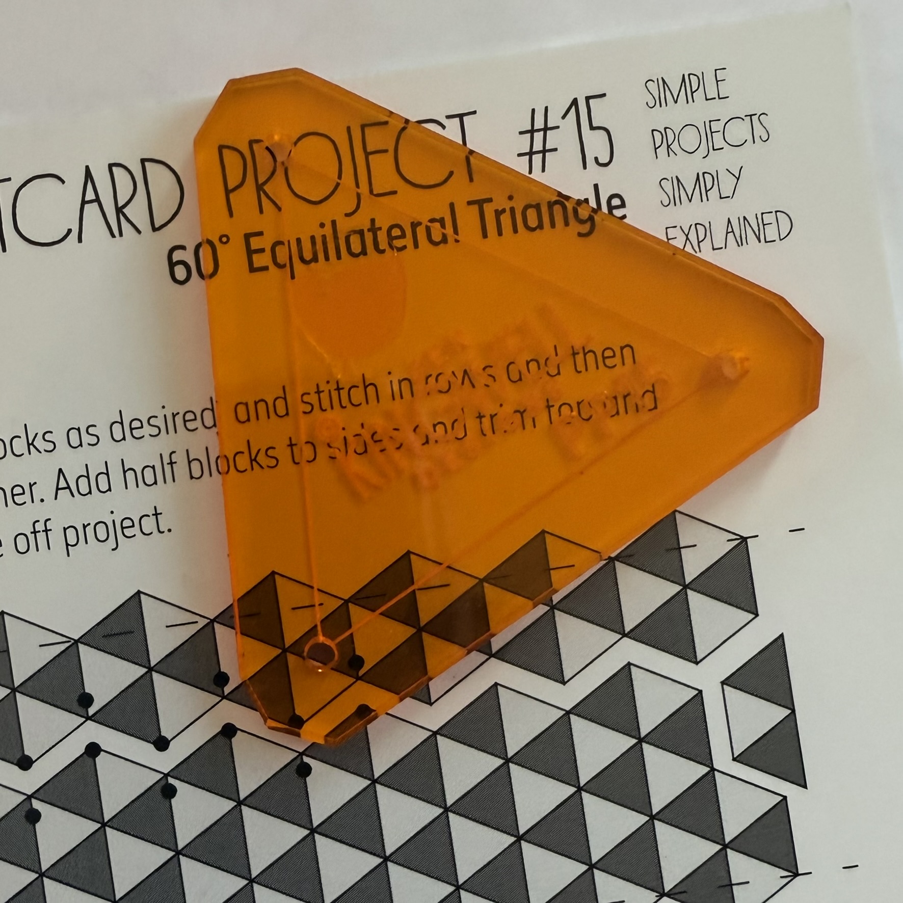 Postcard Project No. 15 - 60 Degree Equilateral Triangle - Image 2