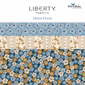 LIBERTY DENIM FLORALS ~ 10" squares