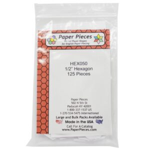 1/2" hexi papers